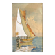 Old watercolor painting "Sailboat sailing" signed Simonet