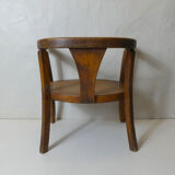 Old wooden armchair for children