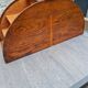 Trieurs de bureau demi cercle à rideau vintage en bois années 60