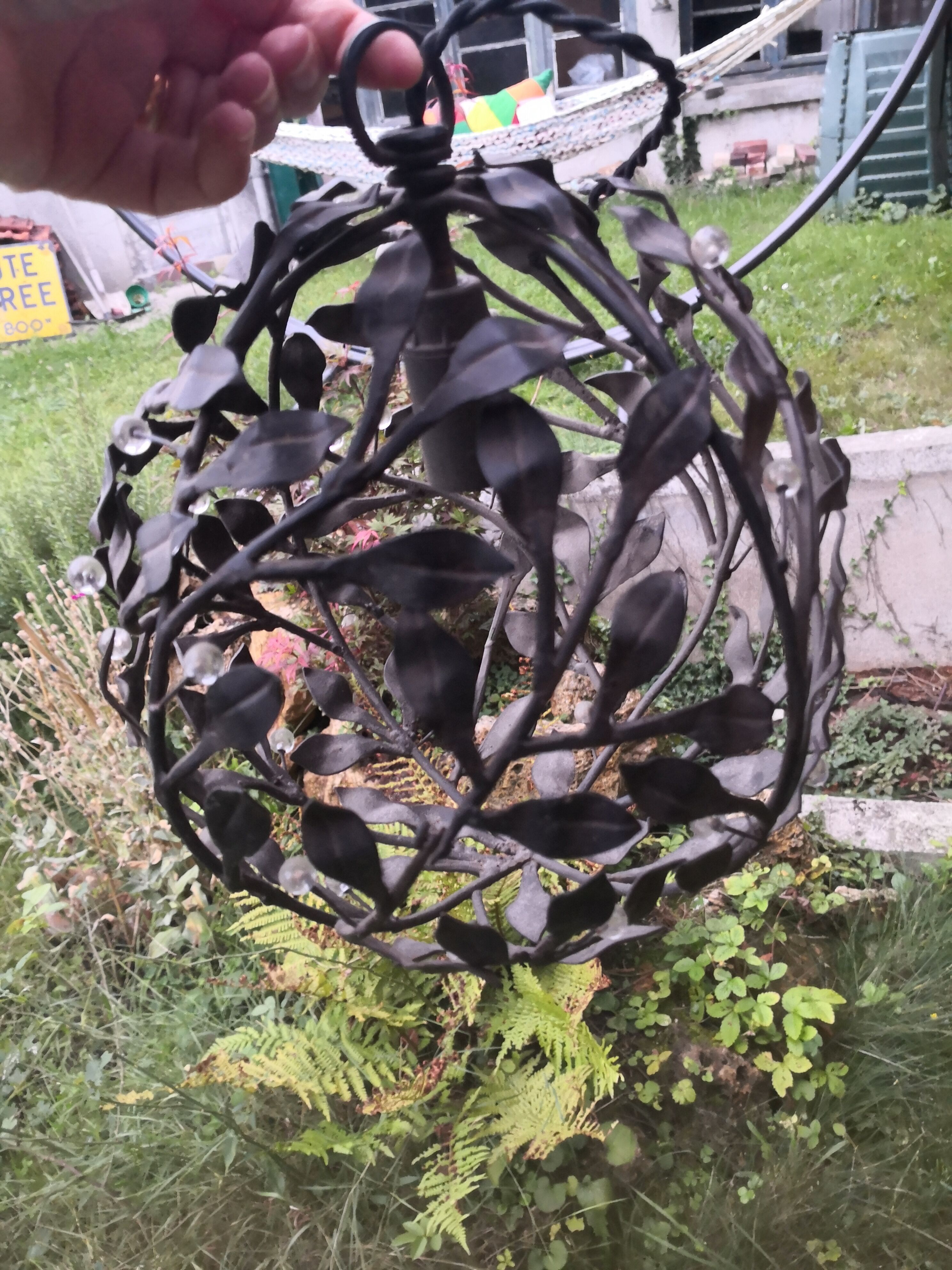 Plafonnier fer forgé