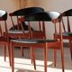 Set of 4 Johannes Andersen Scandinavian teak armchairs, 1960s