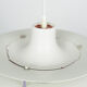 PH5 white hanging lamp by Poul Henningsen for Louis Poulsen