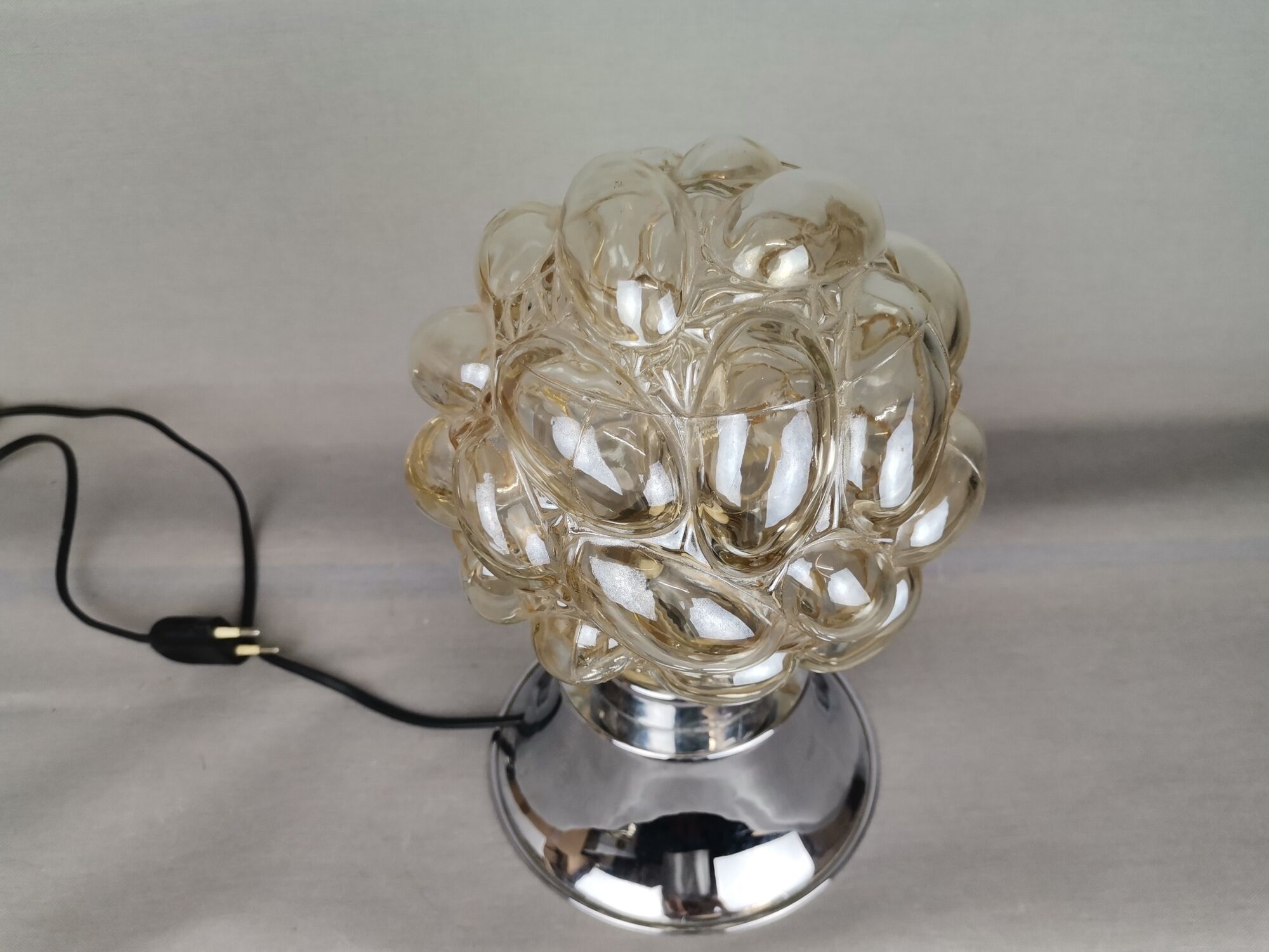 Mid century glass lamp