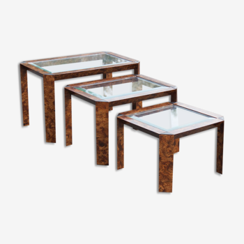 Hollywood Regency pull-out tables