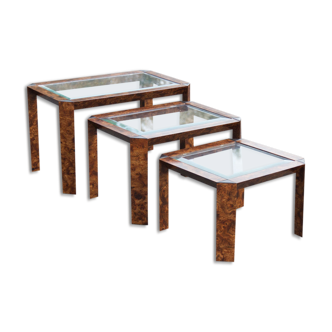 Hollywood Regency pull-out tables