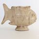 Vintage fish-shaped pot, French ceramic, 1960s