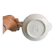 White porcelain coffee pot with red stripes – Model “Acanthus”