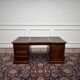 Classic English Desk Partnerdesk Black Leather