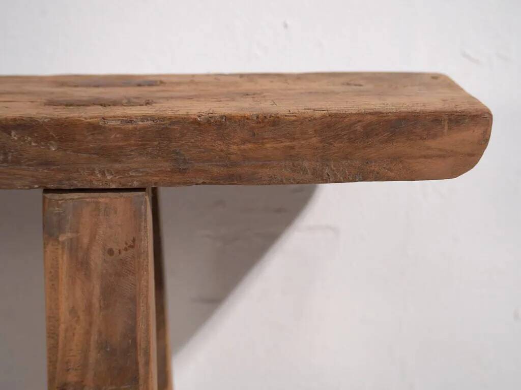 Banc ancien en bois massif (c.1870) #20