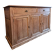 Buffet rustique français années 1920 – Buffet en pin ancien – Îlot de cuisine – Meuble de rangement 3 portes