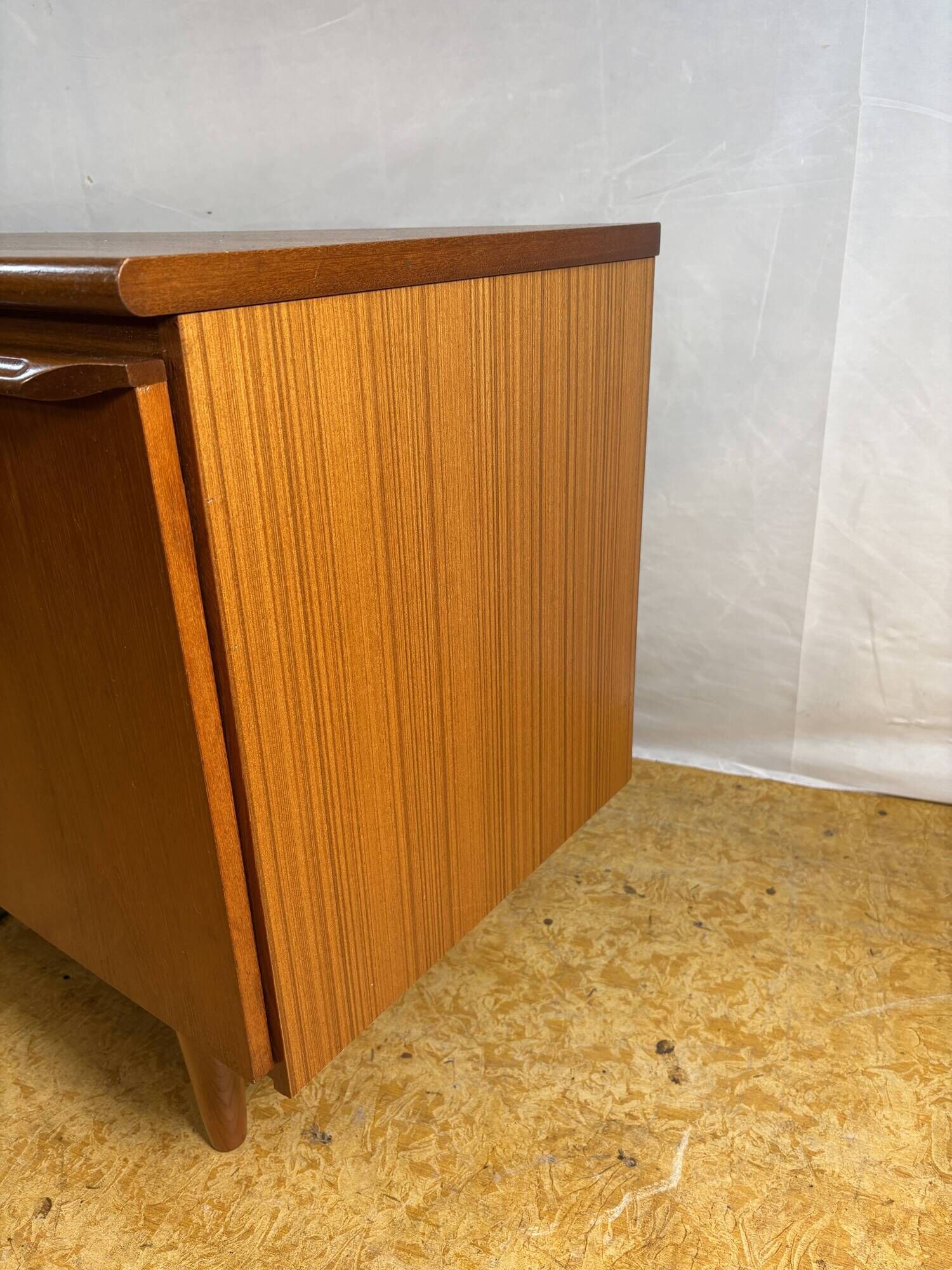 Mid-Century Retro Vintage Teak Sideboard by Sakol 1960  Danish Design Influ