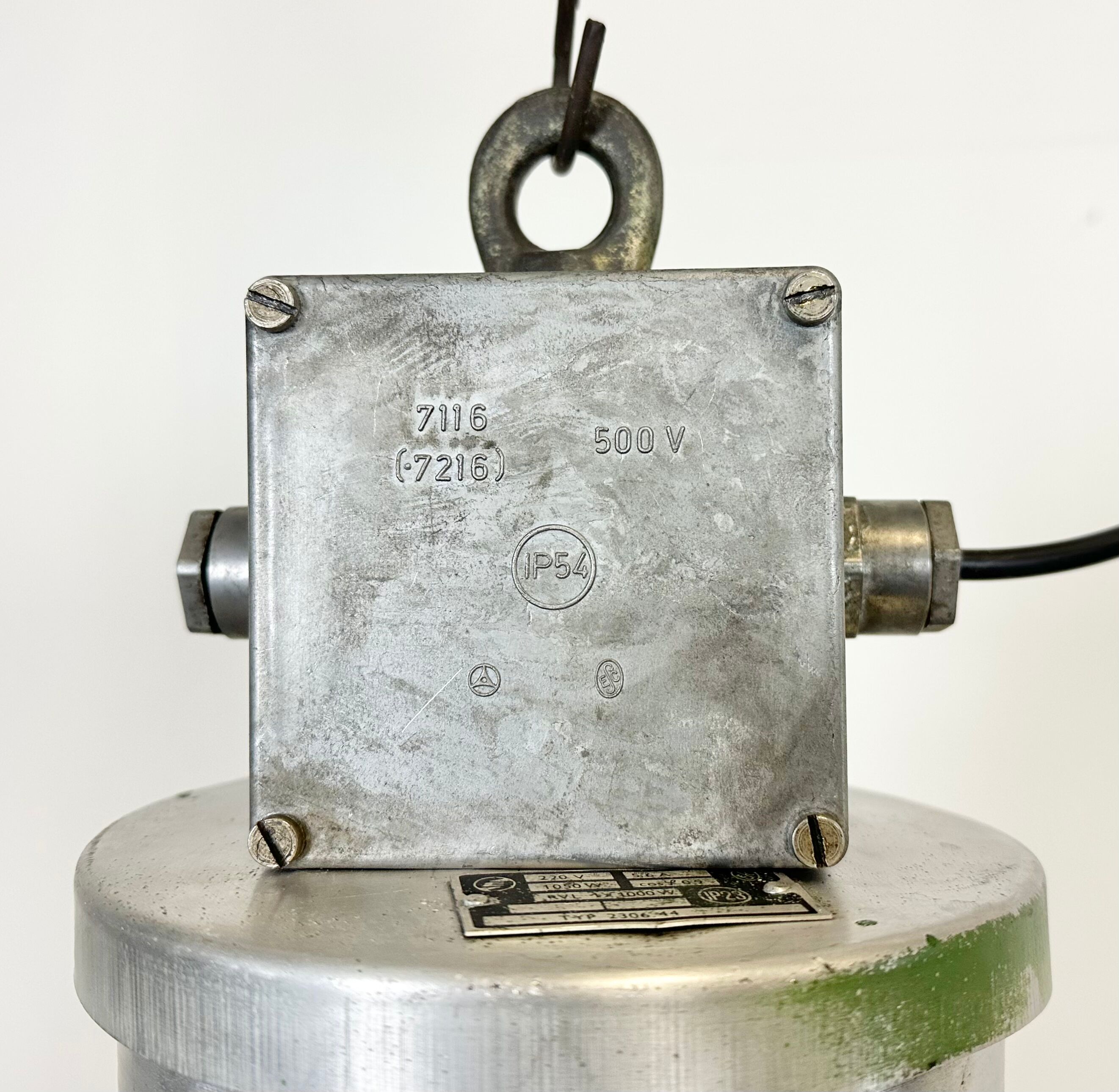 Large Industrial Aluminium Pendant Light from Elektrosvit, 1960s
