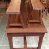 Farmhouse table and its 2 benches