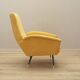 Yellow armchair, Italian design, 1970s, production: Italy