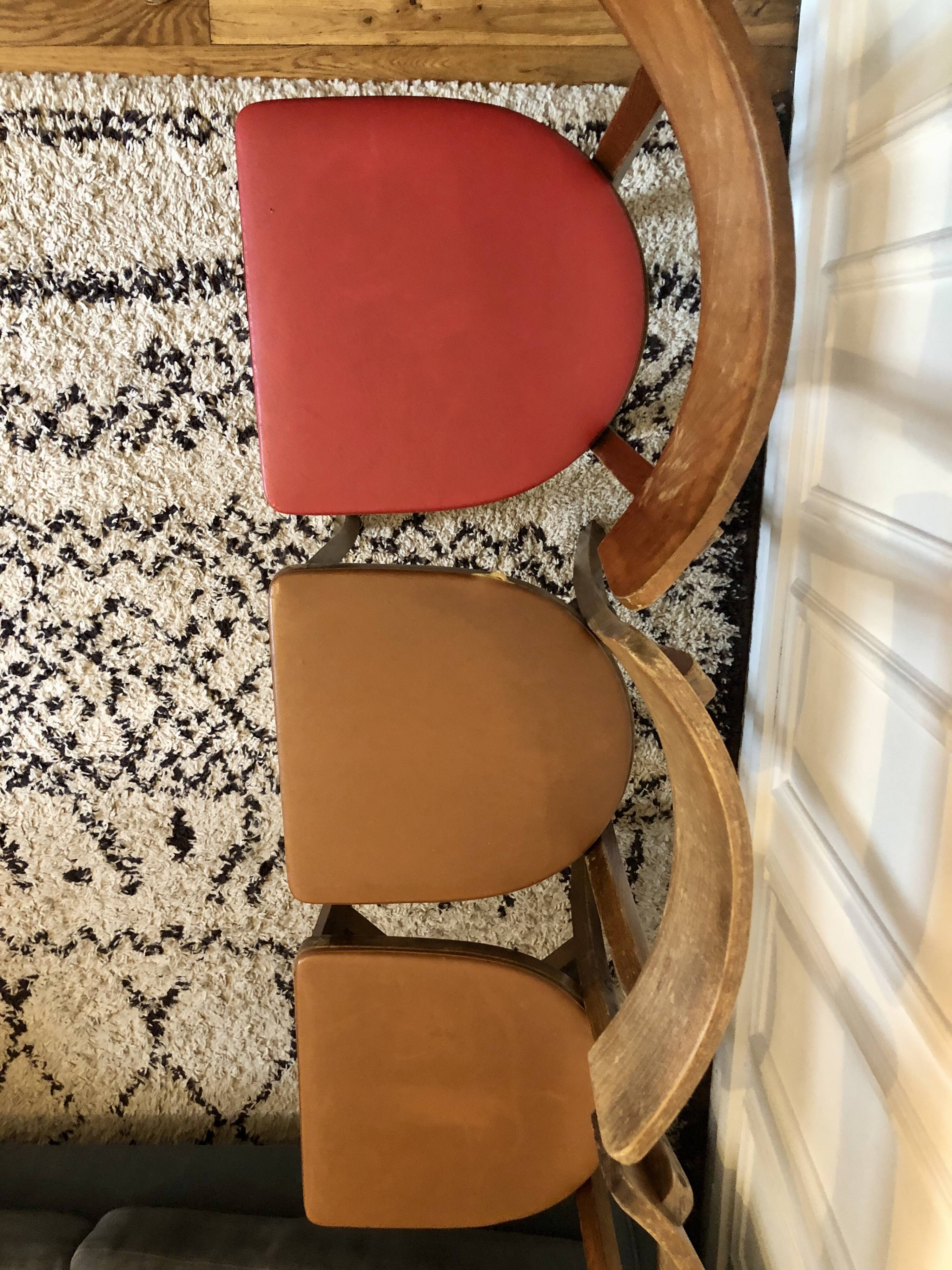 Set of 3 vintage bistro chairs