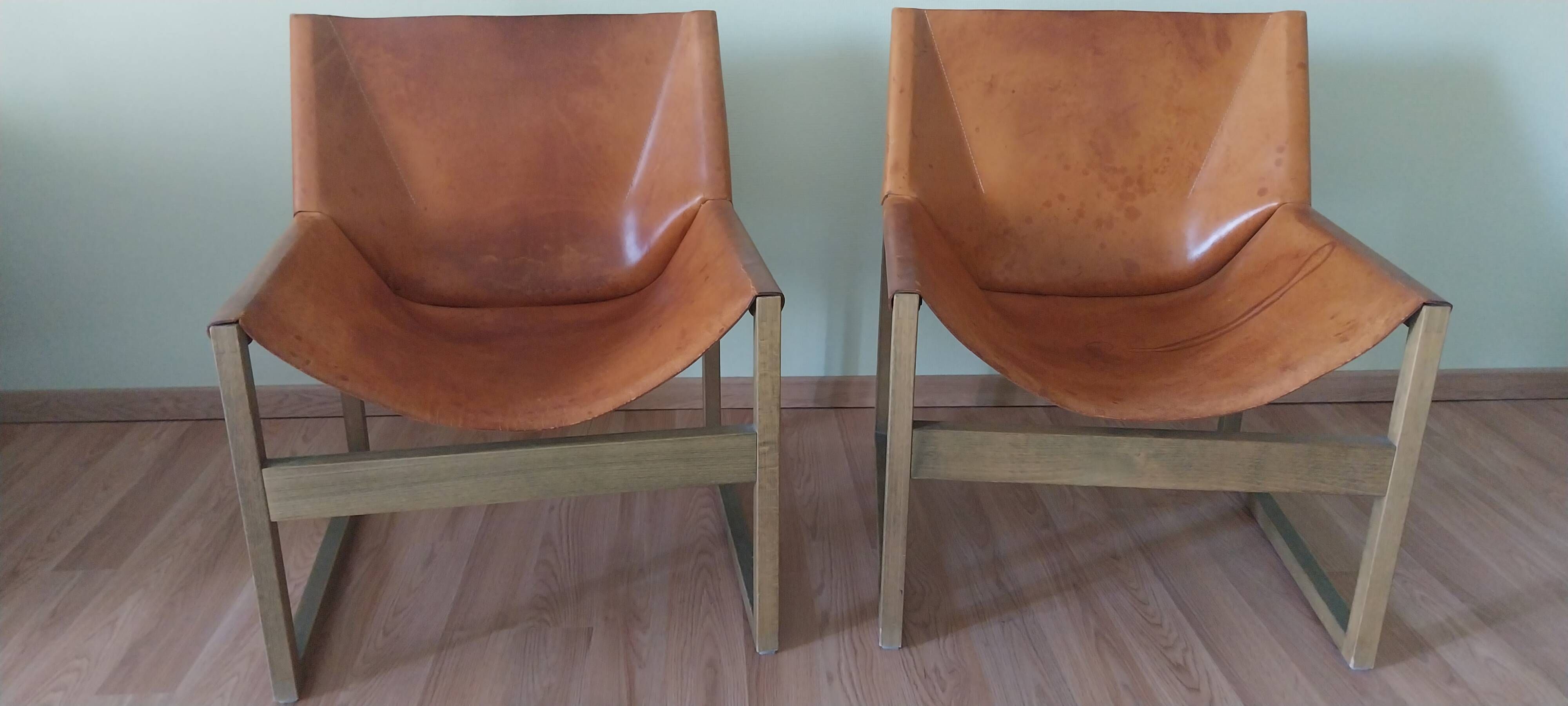 2 Canto armchairs by Rainer Schell for Franz Schlapp, Germany, 1964