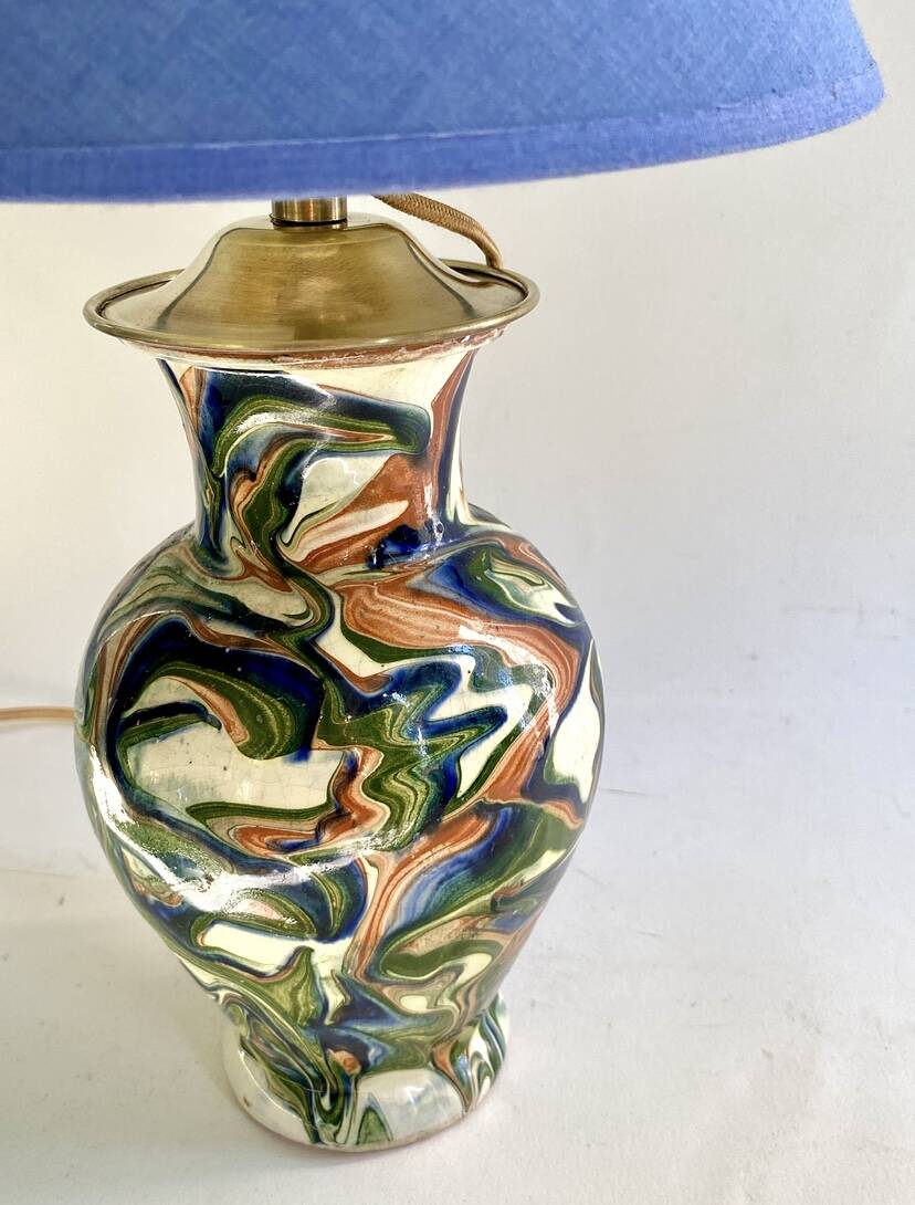 Mixed earth ceramic vase