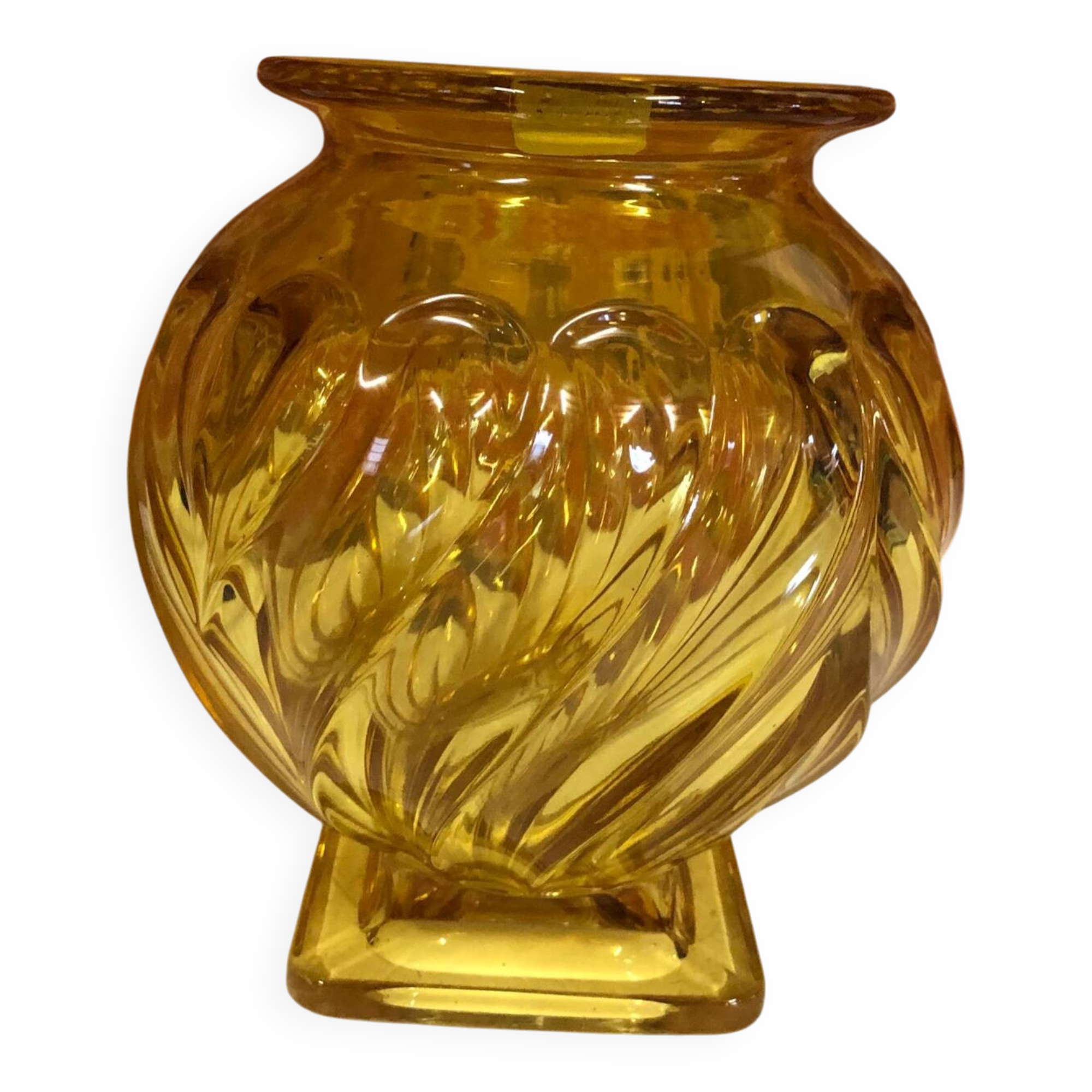 Art Deco crystal vase