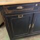 Former Parisian black patina buffet