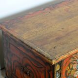 Folk art bridal chest, 1885