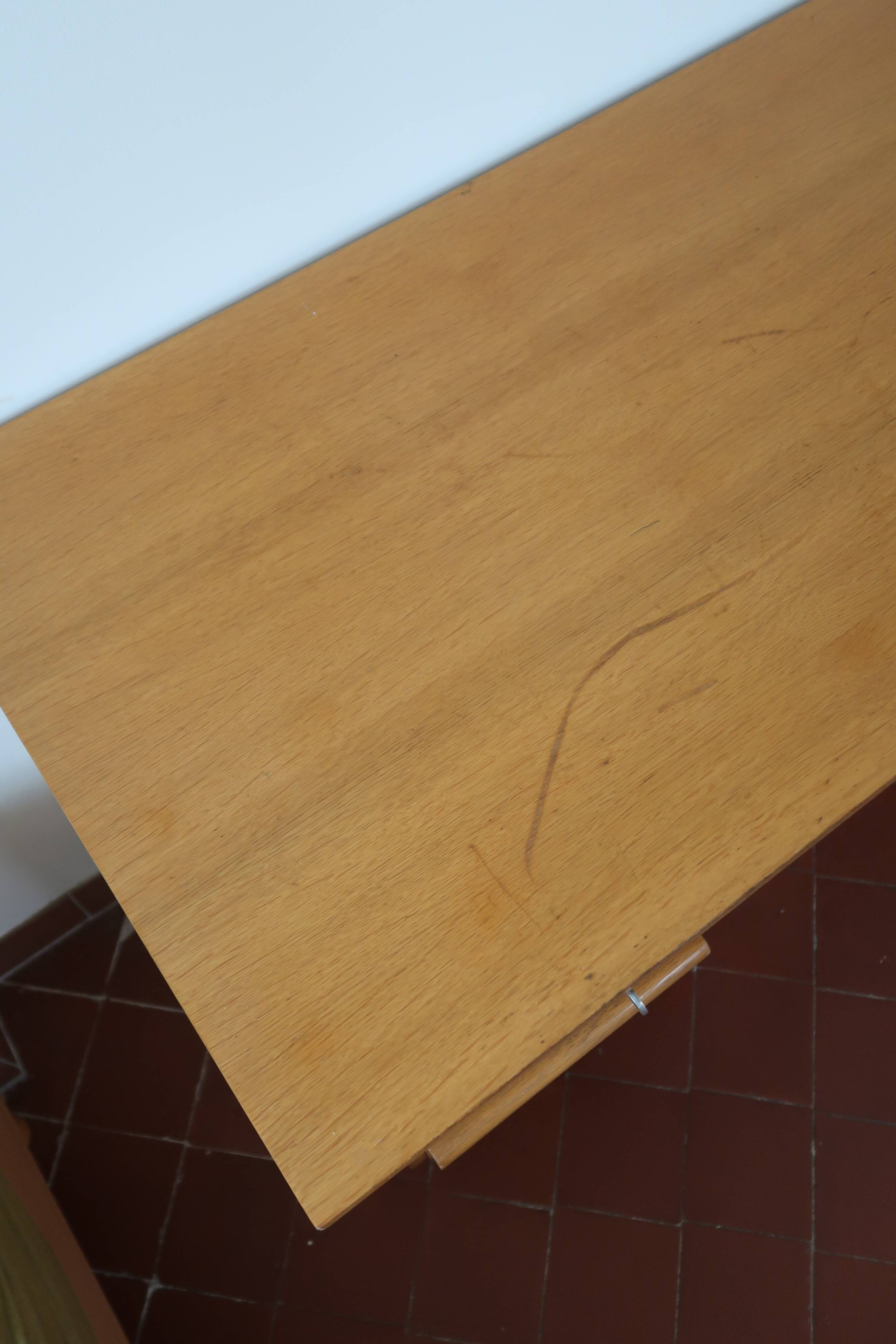 Scandinavian light wood desk