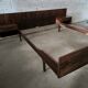 Lit scandinave en palissandre vintage
