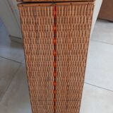 Vintage rattan basket or chest