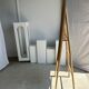 Floor mirror in bamboo and rattan H:1m80