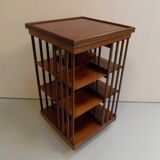Antique mahogany revolving bookcase