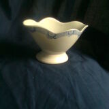 Saucière Orchies with blue edging