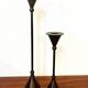Pair of geometric Memphis candlesticks