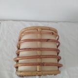 Pair of bamboo wall light