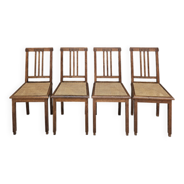 Lot chaises art déco 