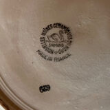 Pair of large old ST Amand flat plates