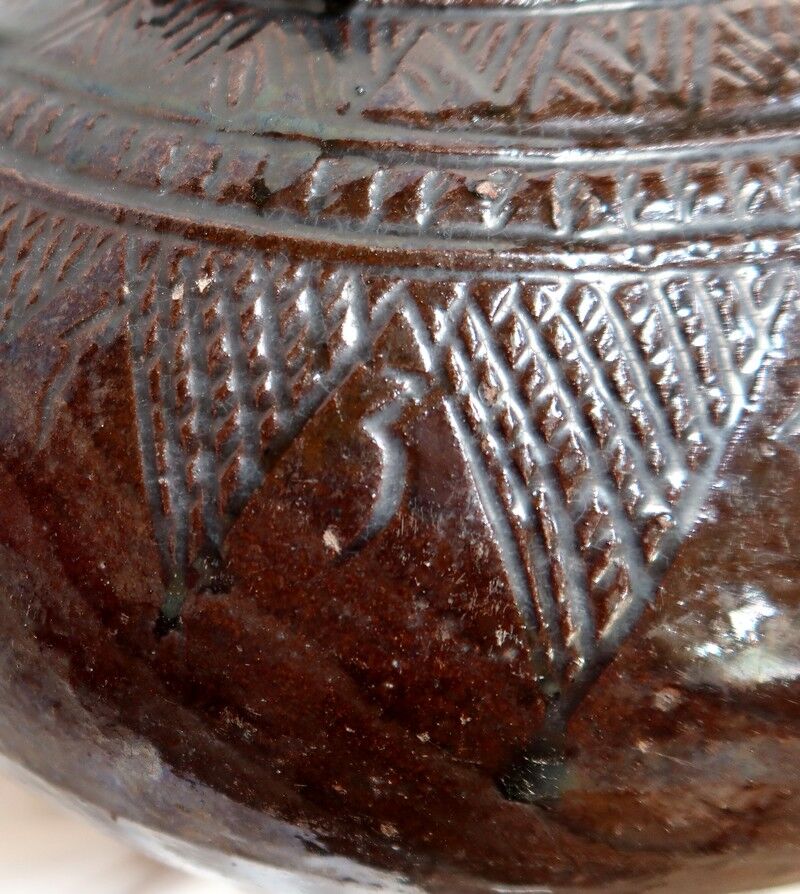 Glazed terracotta panse - 1900