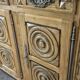 High sideboard in carved solid oak