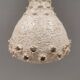 Ceramic hanging lamp in creamy white color that almost looks like a corral