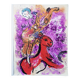 Marc chagall : l'ecuyère au cheval rouge - lithographie originale