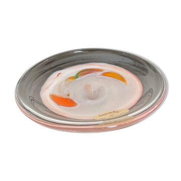 Empty vintage pocket in glass paste art glassware
