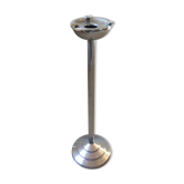 Cendrier sur pied art déco bauhaus moderniste métal nickelé original tbe