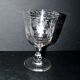 Verre gobelet ancien souvenir gravé à la roue et prénom Adolphe