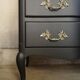 Commode vintage noire