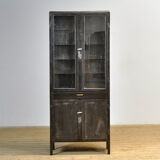 Polished iron medicine cabinet, 1950s