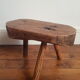 Vintage tripod stool low