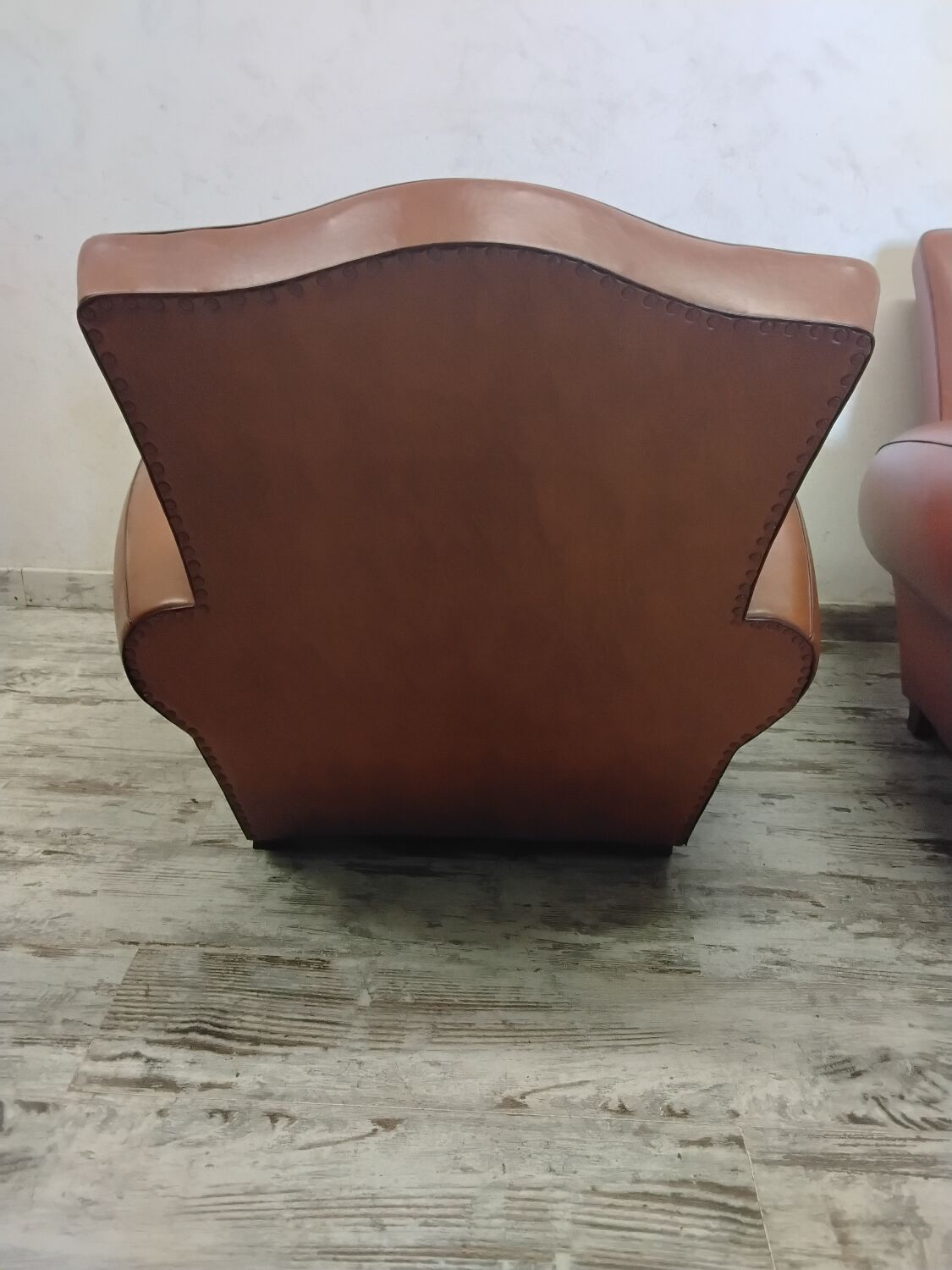 Pair of club armchairs