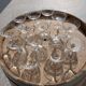 14 antique champagne glasses