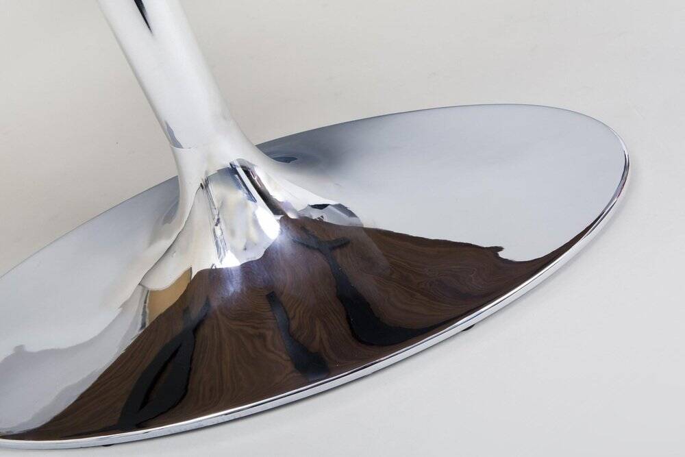 Mid-Century Dining Table in Walnut and Chrome by Kovona, Czech, 1960s