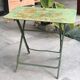 Garden table in green iron early twentieth