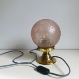 Deveau vintage globe table lamp