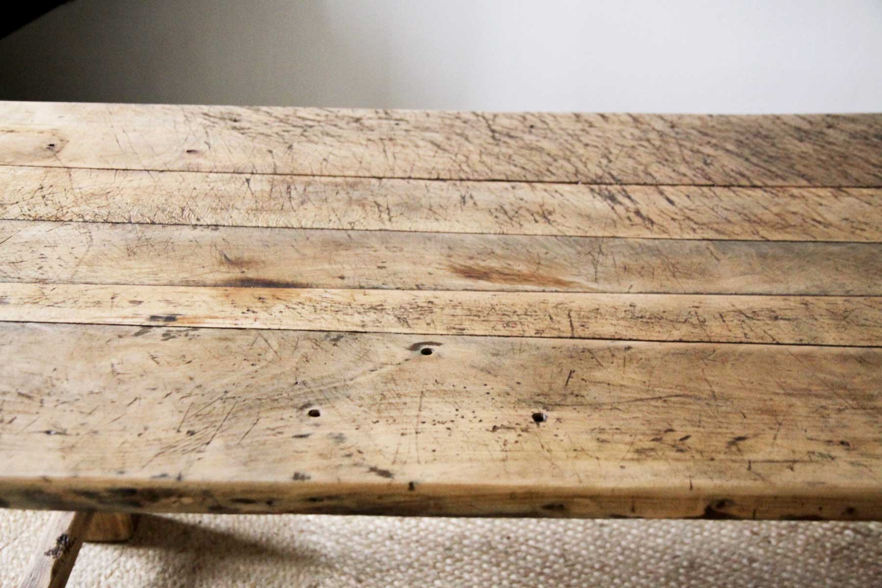 Table de ferme en bois ancienne